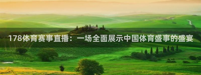 178体育赛事直播：一场全面展示中国体育盛事的盛宴