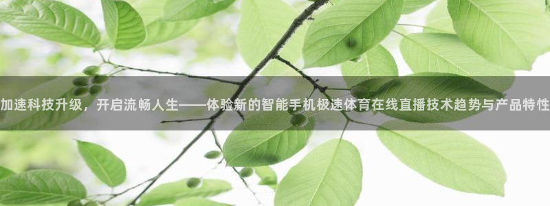 加速科技升级，开启流畅人生——体验新的智能手机极速体育在线直播技术趋势与产品特性